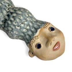 Meget hjt hr - keramik vgfigur