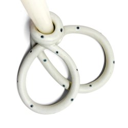 Snirkle snrkle - keramik lysestage - prikket