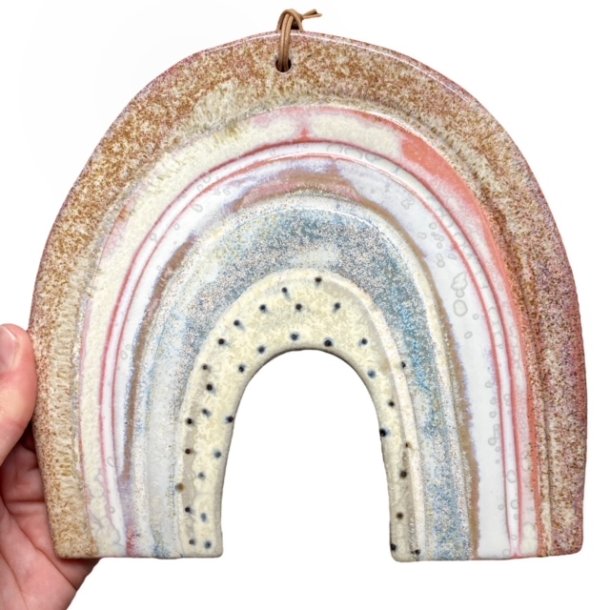 Regnbue - keramik vgophng - Stor 03
