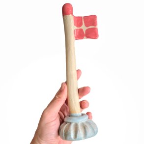 Vindblst keramik bordflag - Mint rillet