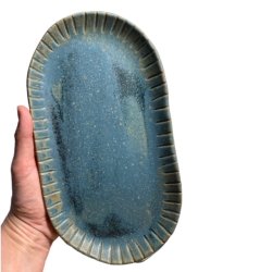 Unika keramik fad - bl rillet