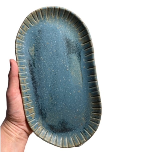 Unika keramik fad - bl rillet