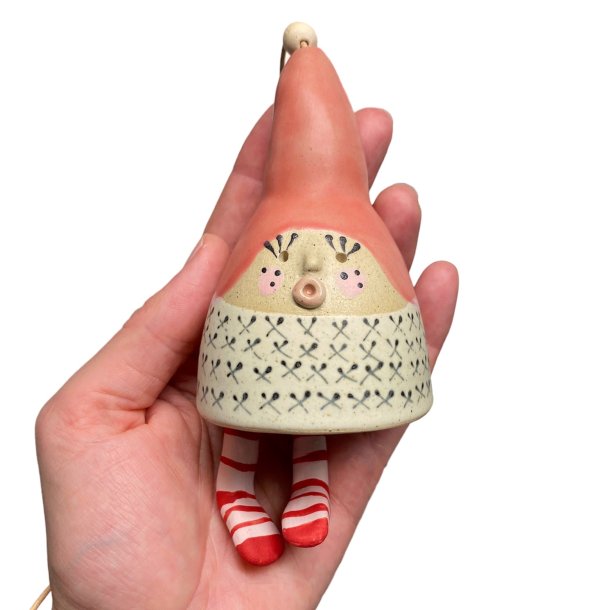 Nisse keramik hngeklokke - Tut