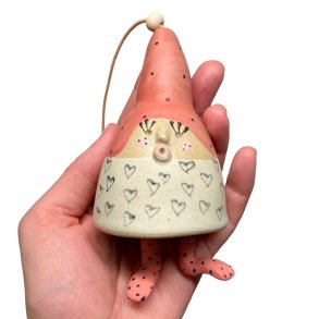 Nisse keramik hngeklokke - Trunte