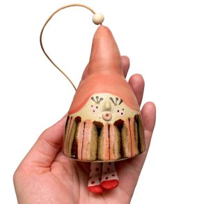 Nisse keramik hngeklokke - Tit