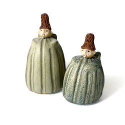 Engel med hjt hr - stor grn