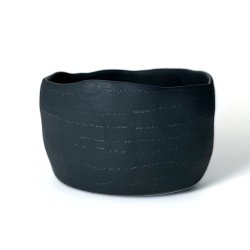 Sort rustik krukke-skl-potte - unika keramik