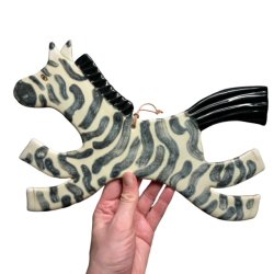 Zebra - Keramik vgophng - stor