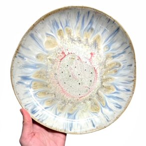 Stort keramik fad - Pfugl - 27cm