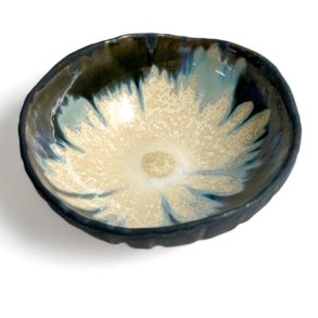 Blget - keramik skl - 18cm - Sort rustik