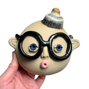 Lille fyr med briller - keramik vgophng