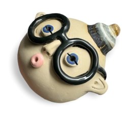 Lille fyr med briller - keramik vgophng