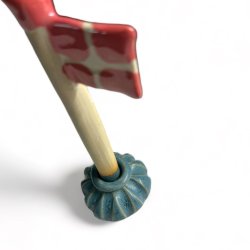 Vindblst keramik bordflag - Bl