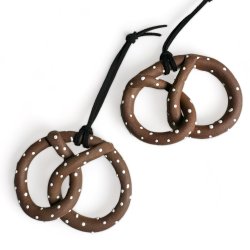 2 stk. kringler - keramik ophng