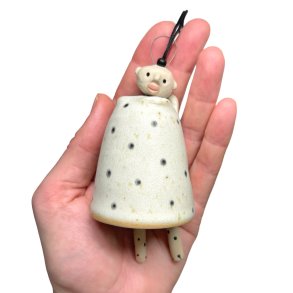 Engel - keramik klokke - prik