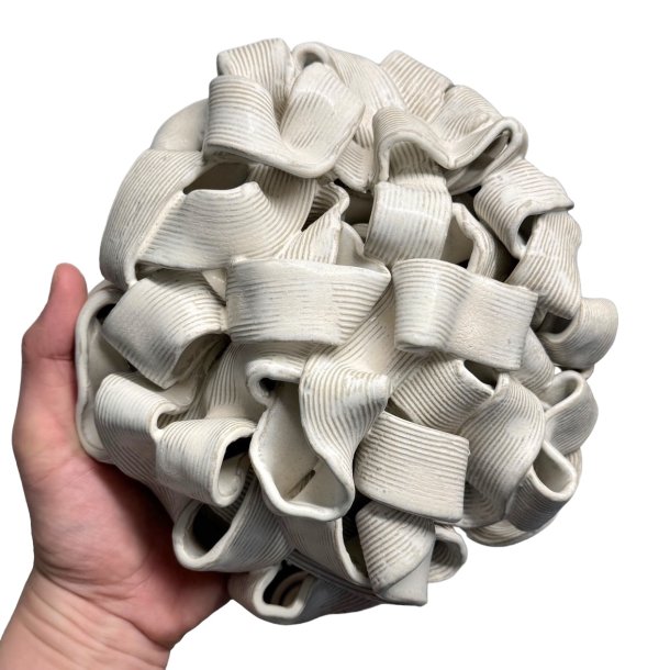 Krllet - keramik vgophng - stor creme