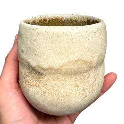 Sansekop - keramik kop - creme rustik