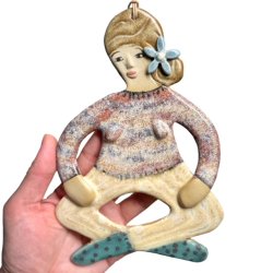 Yoga dame - keramik vgophng - Clara