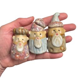 Tre vise mnd - keramikfigur st - lille