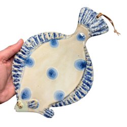 Blsptte - keramik fladfisk til vggen