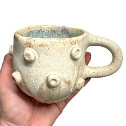 Keramik kop med dutter - Sand