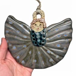 Engel - keramik hnge engel - Bl