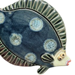 blsptte - keramik fladfisk til vggen