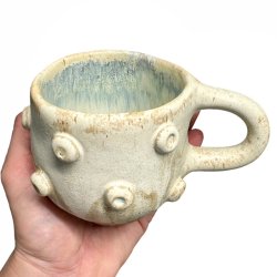 Keramik kop med dutter - Sand