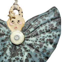 Engel - keramik hnge engel - grn