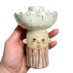 Lysestage - REKRUT No. 111 - keramik figur 