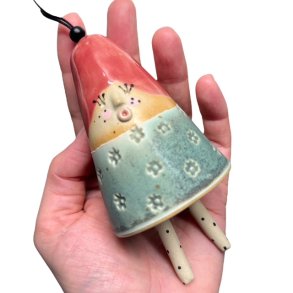 Finurlig klokke - keramik julemor - 116