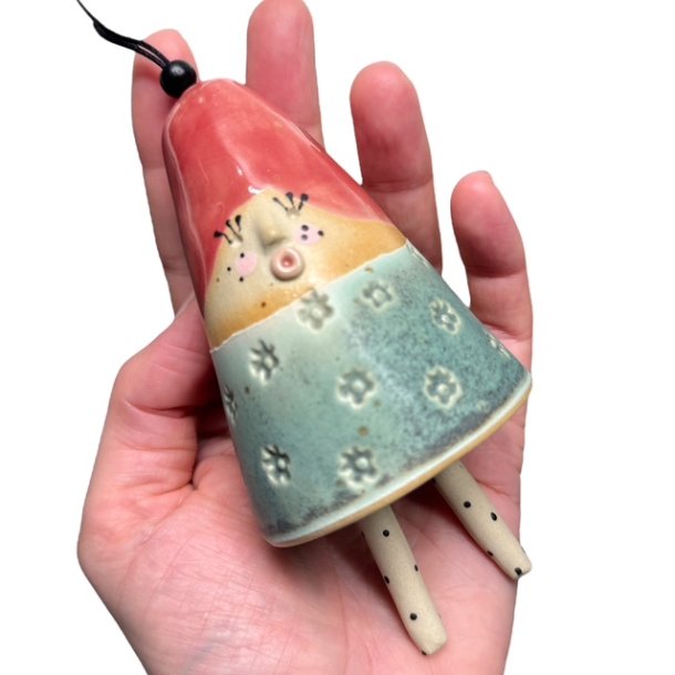 Finurlig klokke - keramik julemor - 116