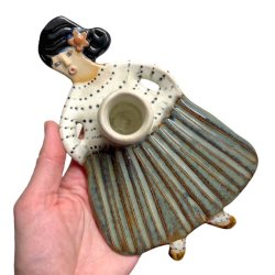 Kvinden med lyset - lysestage - Maude