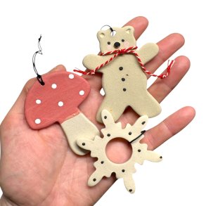 Keramik julepynt s�t (47)