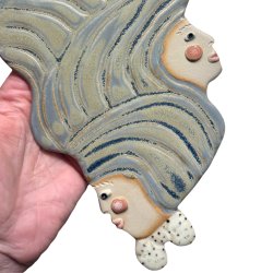 Tvillinger - keramik v�goph�ng - Gr�bl�