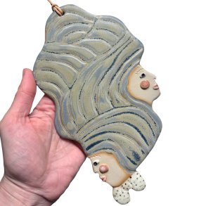 Tvillinger - keramik v�goph�ng - Gr�bl�