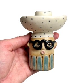 Lysestage - REKRUT No. 100 - keramik figur