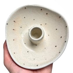 Organisk keramik lysestage - Lys prik