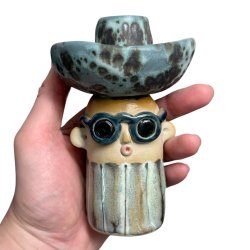 Lysestage - REKRUT No. 113 - keramik figur 