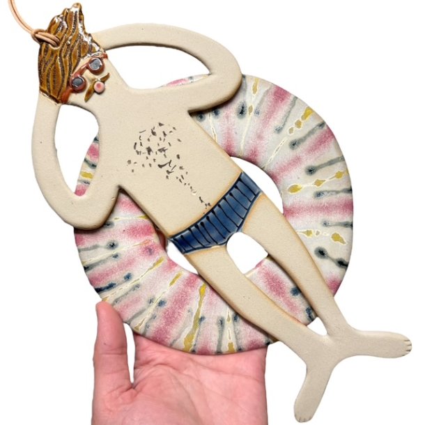 Strandlve i badering - Fred