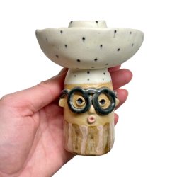 Lysestage - REKRUT No. 101 - keramik figur