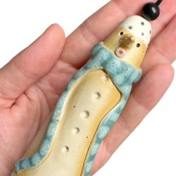 Finurlig klokke - keramik snemand  - 103