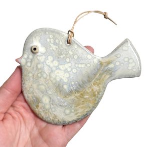  Lille fugl - keramik vgophng - sand