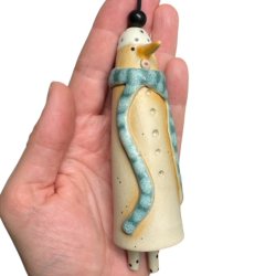 Finurlig klokke - keramik snemand  - 103