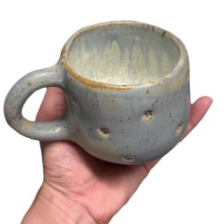 Hyggekop - keramik kop - Grbl lille blomst