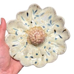 Blomst- Keramik vgophng - Krystal plet - 17