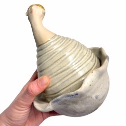 Ballerina dame - keramik krukke med lg