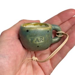 Mini keramikkop - Julepynt - Far
