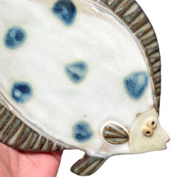 Blsptte - keramik fladfisk til vggen