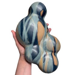 Bubbles - keramik relief - Gylden bl